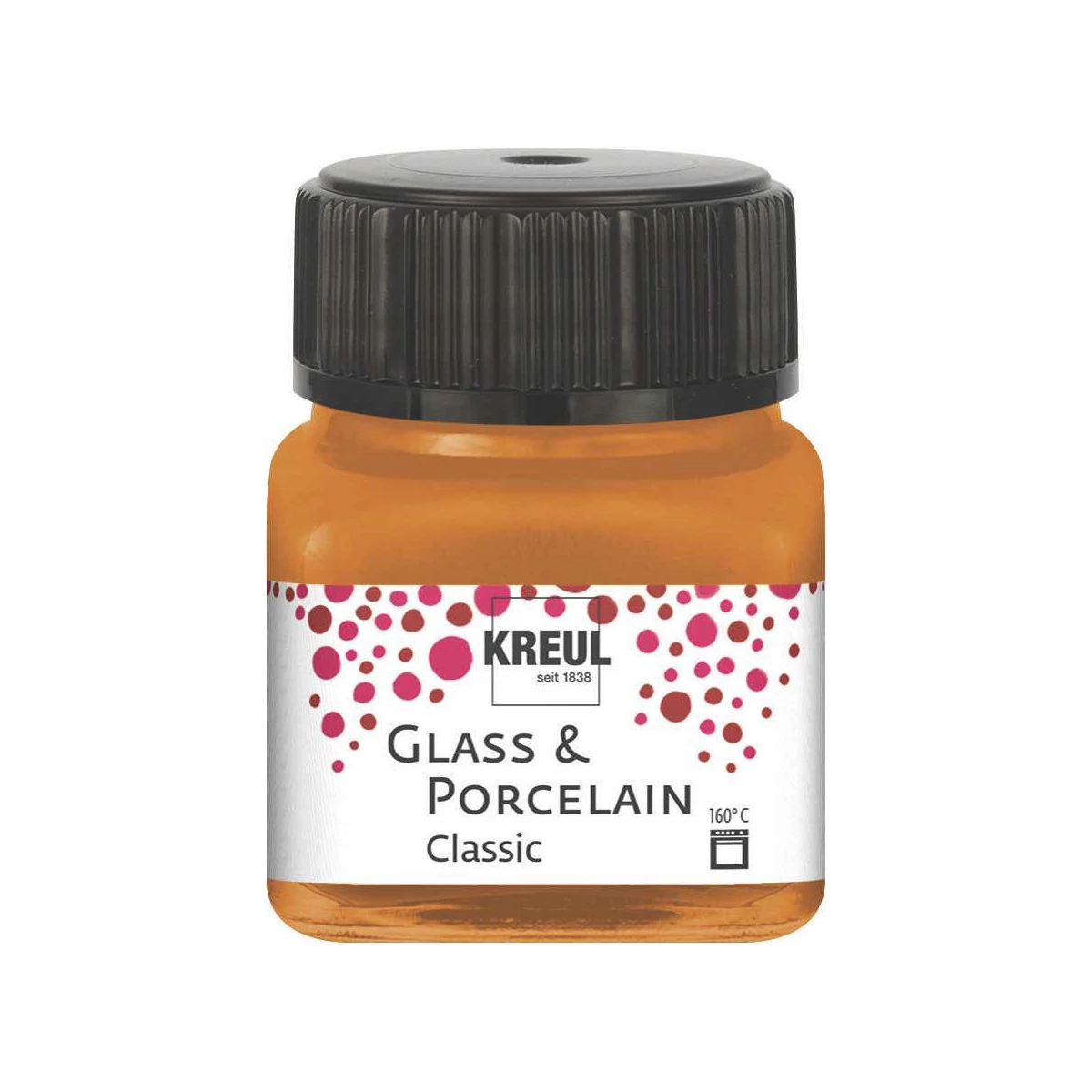 Farba na sklo a porcelán KREUL classic 20 ml metalická zlatobronzová